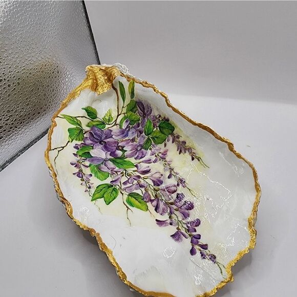 DECOUPAGE HUGE OYSTER SHELL - Picture 2 of 4